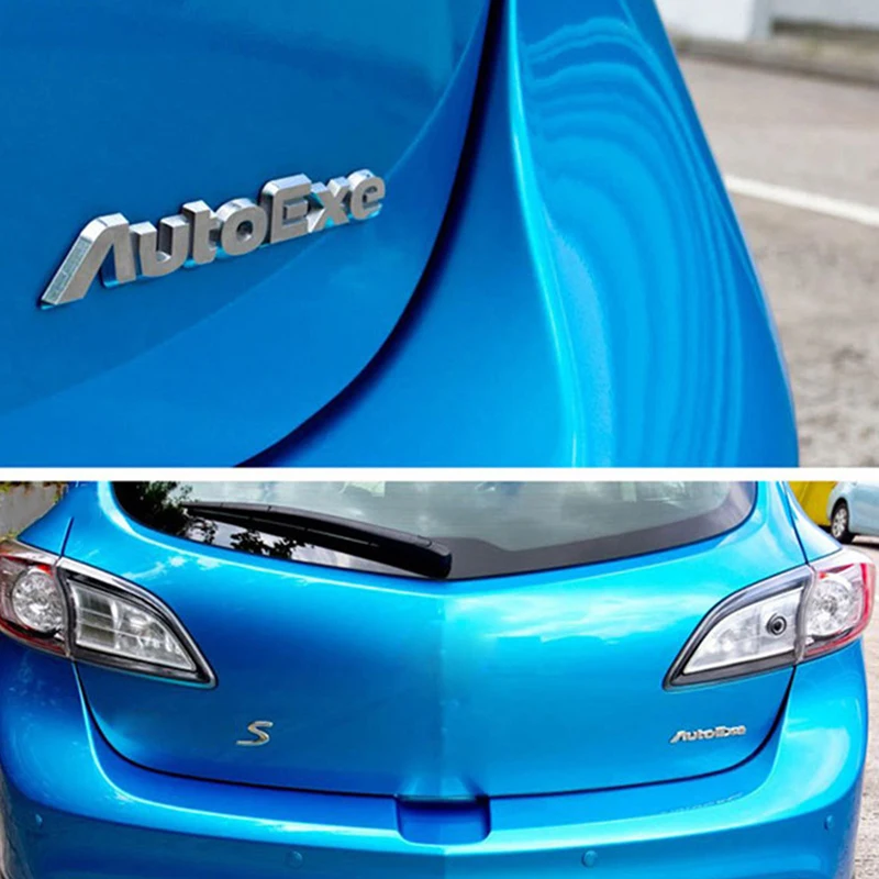 Autoexe Стикеры для Mazda 3, 4 года, 5, 6, CX-5 CX3 Atenza Axela MX-5 RX8 RX7 323 626 Скорость хромированные аксессуары наружная Декаль значок автомобиля