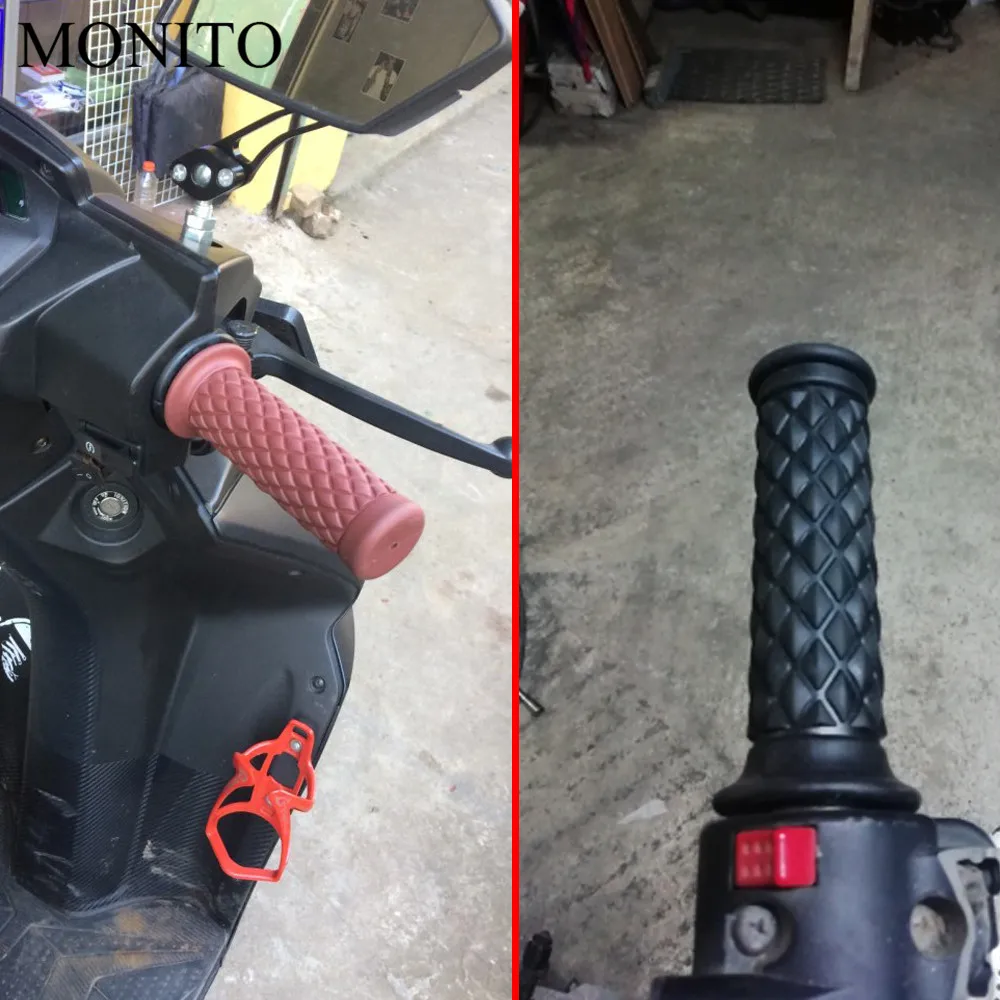 

Universal 7/8" 22MM Vintage rubber Motorcycle handle grips moto handlebar For DUCATI Monster M600 M620 M750 M900 Scrambler 1100
