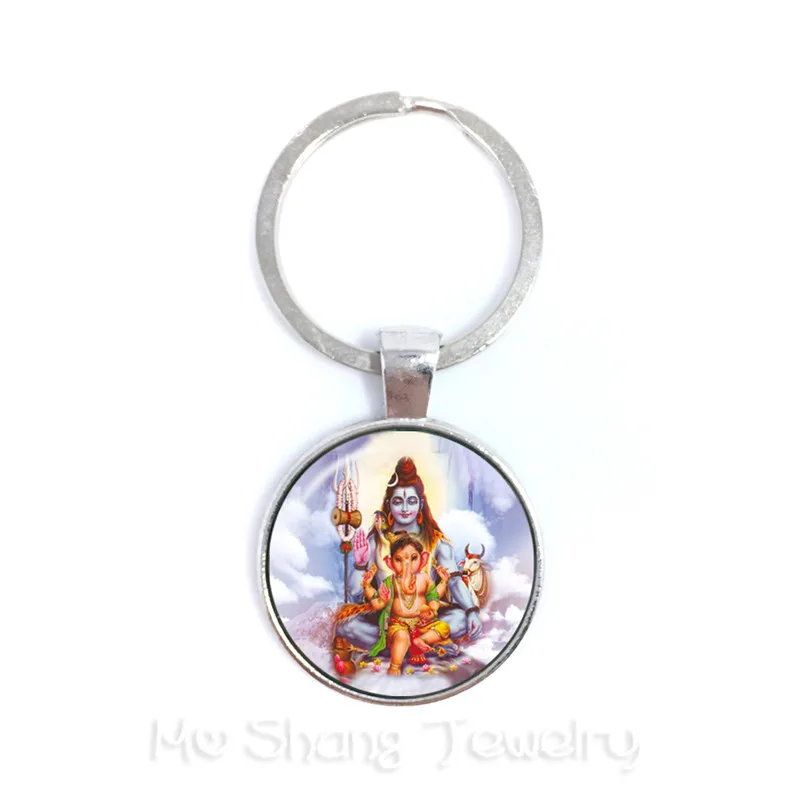 4 Прямая Статуэтка Ганеша индийский Ганапати Vinayaka Бог брелоки, винтажные Lord Ganesha индийские ювелирные изделия в стиле буддизма для женщин и мужчин - Цвет: 4