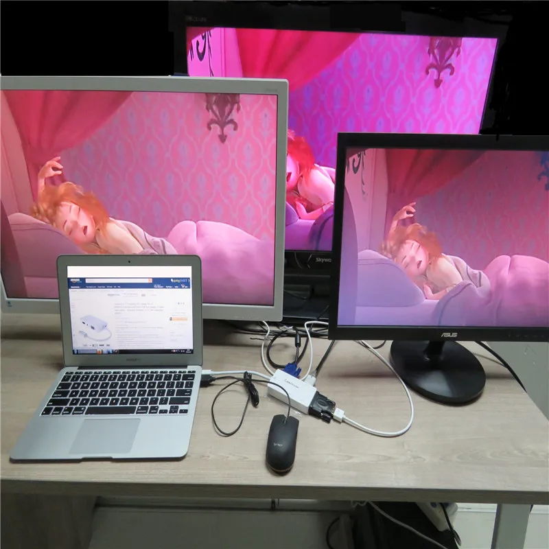 Thunderbolt 2 Док станция для мини дисплей Порты и разъёмы к HDMI VGA DVI мульти концентратор