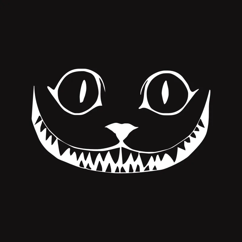 Cunymagos Cat Growl Smile Face Halloween Horror Vinyl Car Sticker Window Decoration Decal Styling Stickers 15.2*8.9CM | Автомобили и