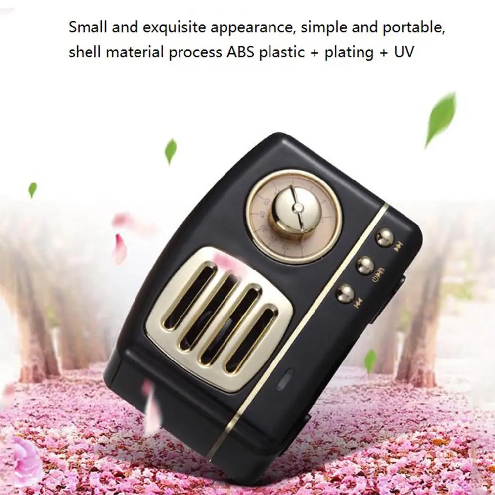 Ретро Bluetooth динамик винтажный Мини Ностальгический тяжелый бас 3D стерео объемный