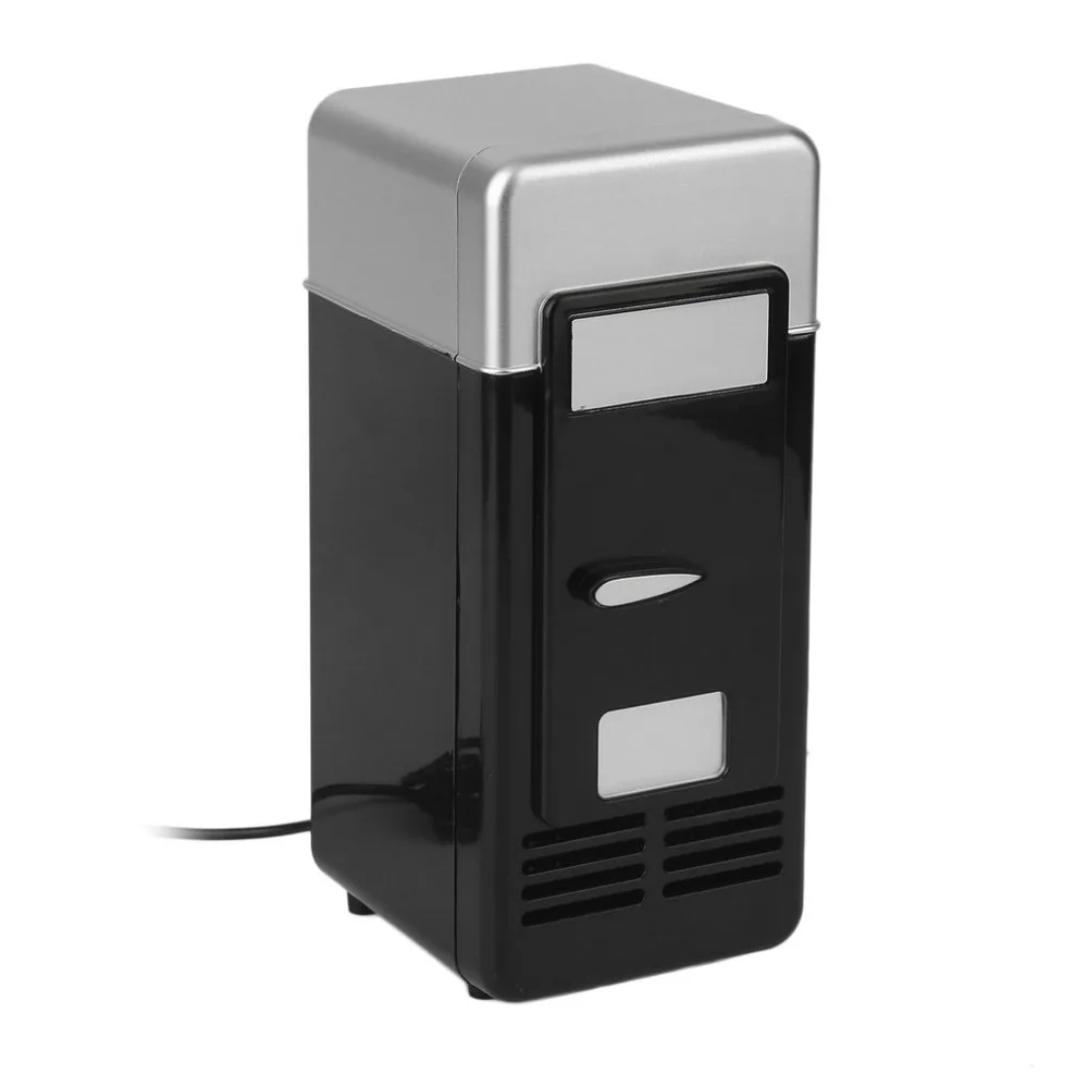 Новинка года Черные ABS 5V 10W USB 19,4*9*9 см автомобильный мини-холодильник автомобиль портативный холодильник для напитков лодка дорожный холодильник для косметики высокое качество