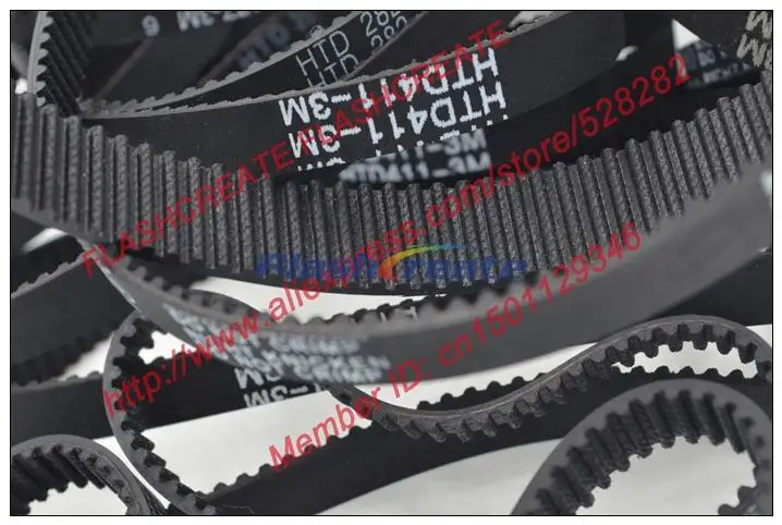 

5pcs HTD3M belt 264 3M 9 length 264mm width 9mm 88 teeth 3M timing belt rubber closed-loop belt 264-3M Free shipping