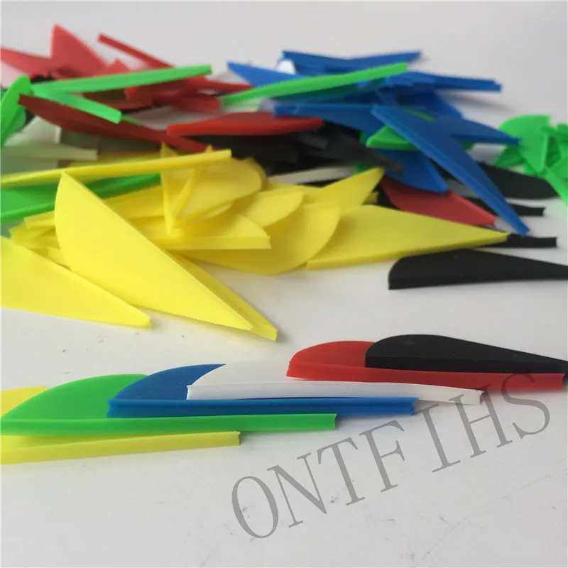 

100 Pz 2 "High Quality Green Yellow Black Blue White Arrow Hunting Outdoor Crossbow Feathers New