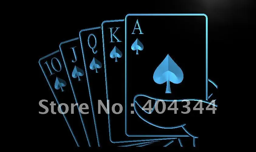 

LK416- Royal Flush Poker Casino Rule LED Neon Light Sign