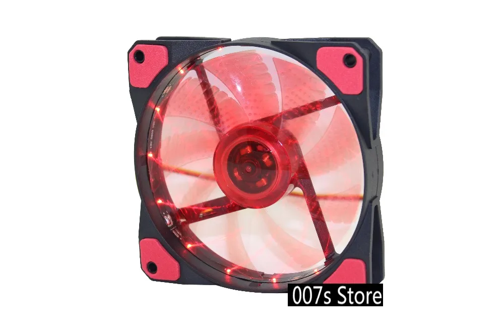 Новый кулер вентилятор охлаждения для KEEPRO DC 12V 3Pin 4Pin 120*120*25 мм 15 светодиодный свет