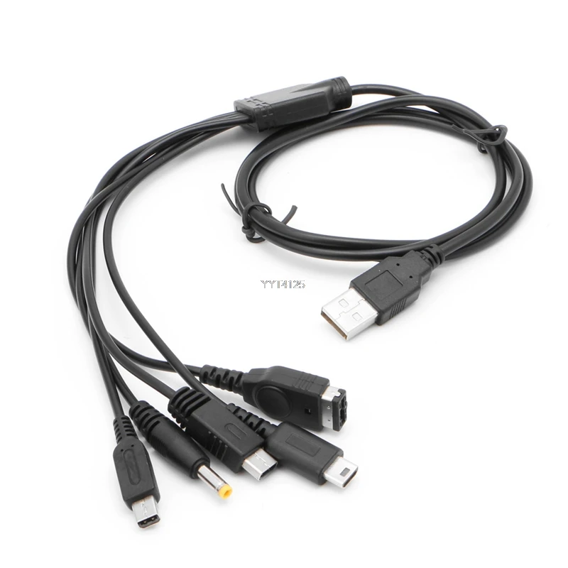 Зарядный USB-кабель 5 в 1 для Nintendo зарядное устройство GBA SP WII U 3DS NDSL XL DSI PSP G6KC |