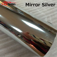 50cm1m2m3m4m5m high stretchable mirror silver chrome mirror flexible vinyl wrap sheet roll film car sticker decal sheet