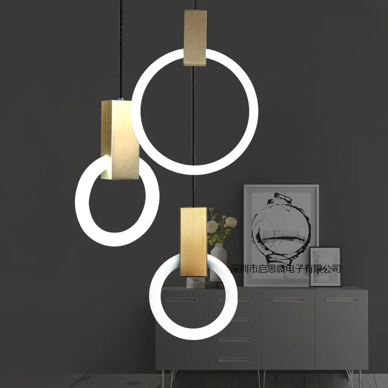 

Creative LED chandelier nordic living room pendant lamp bedroom fixtures stair lighting novelty illumination loft hanging lights