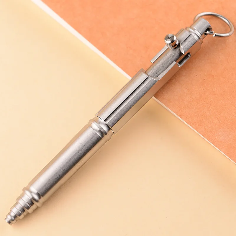 Ручка шариковая ручной работы из нержавеющей стали тактическая Защитная