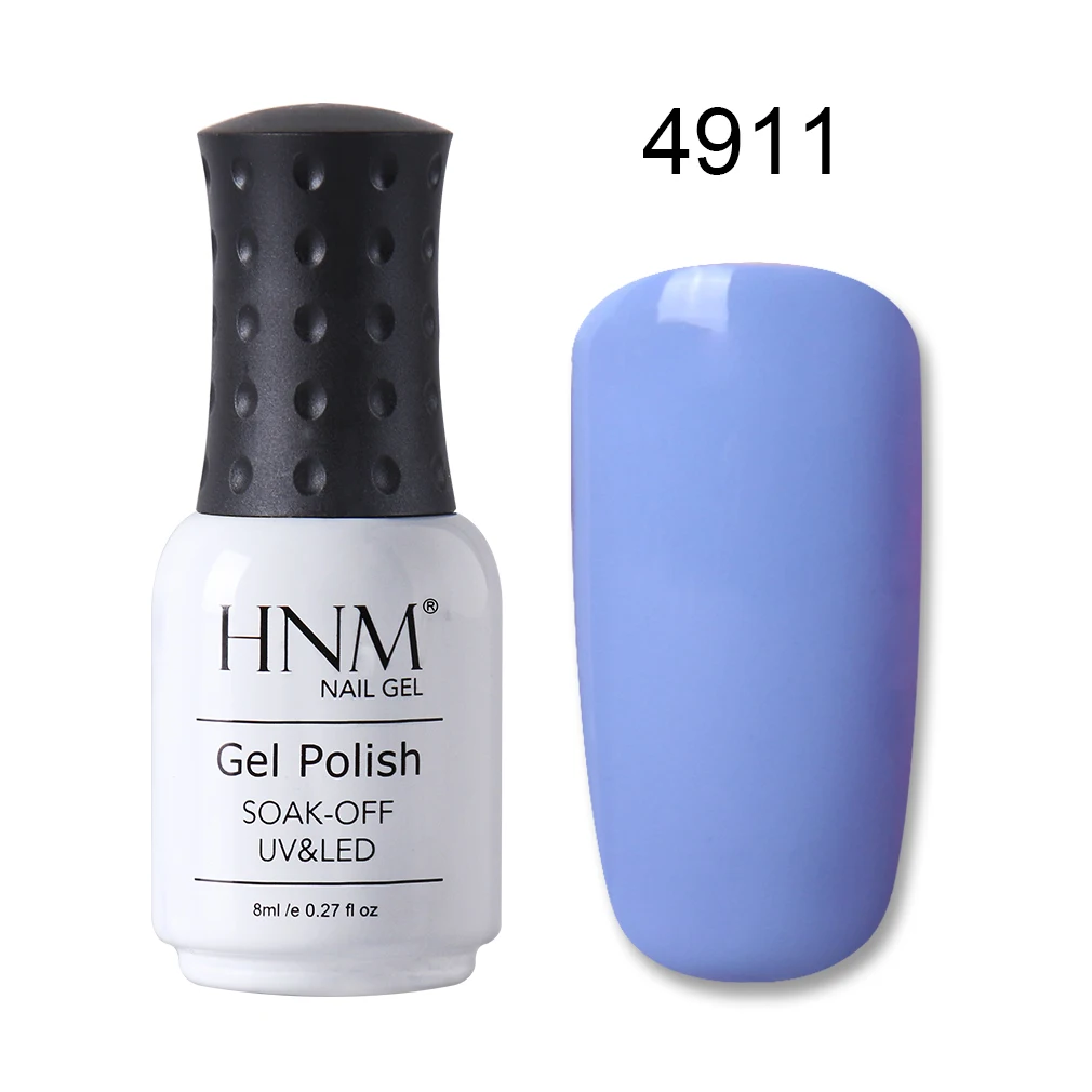 HNM, 8 мл, макарон, УФ-гель для ногтей, долговечный, Полупостоянный лак, лак для ногтей, гибридный лак, Гель-лак, Гель-лак - Цвет: 4911