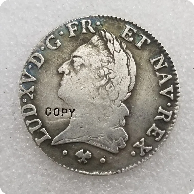 Франция Люис XV 1 ЭБУ 1774 л (байоннская) копия монет памятные монеты медаль