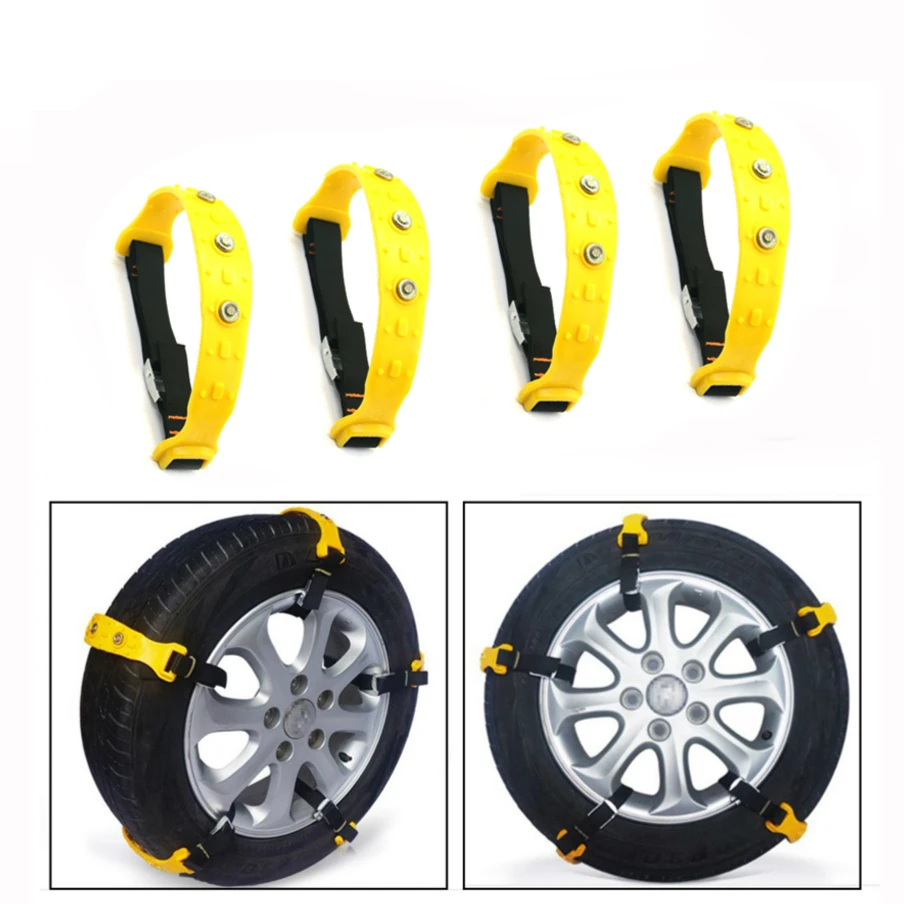 Новые 10 шт./лот 37x4.7 см Автомобильные цепи для снега на шины из говяжьего сухожилия для колес Фургона Антискользящие TPU DHL Быстрая доставка.