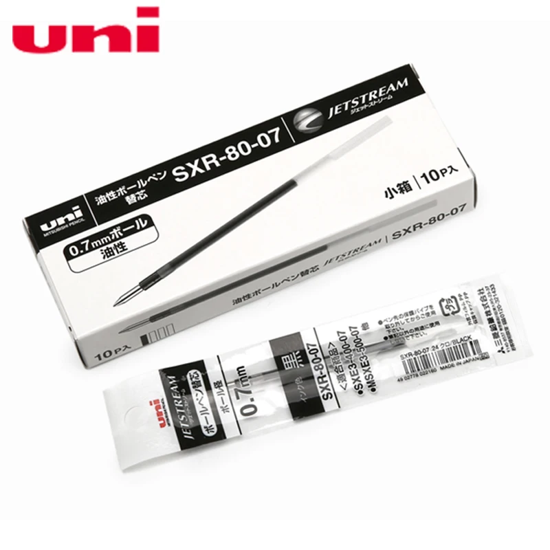 12 шт./лот Mitsubishi Uni SXR-80-07 заправки для MSXE5-1000-07 шариковая ручка 0 7 мм наконечник 4 вида