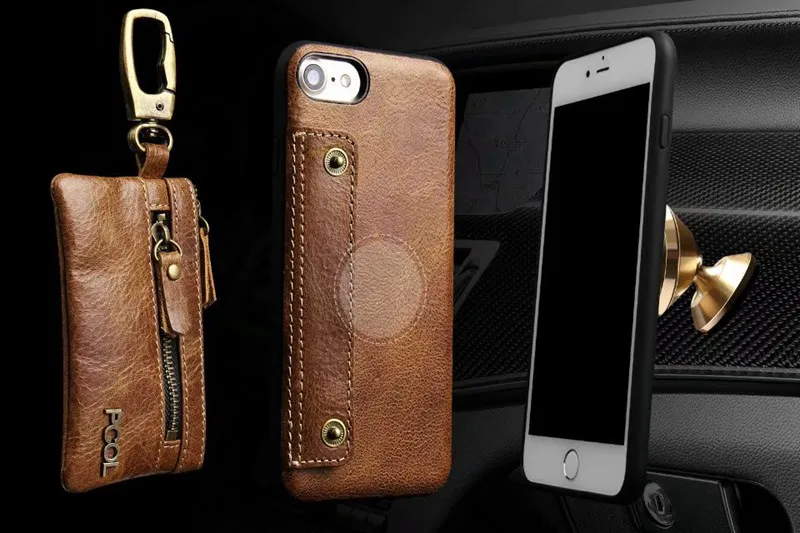 Чехол для Iphone 7 8 Plus, подвесной чехол на талию, чехол для Apple Funda Etui, роскошный кожаный кошелек, чехол для телефона, чехол, чехол, сумки