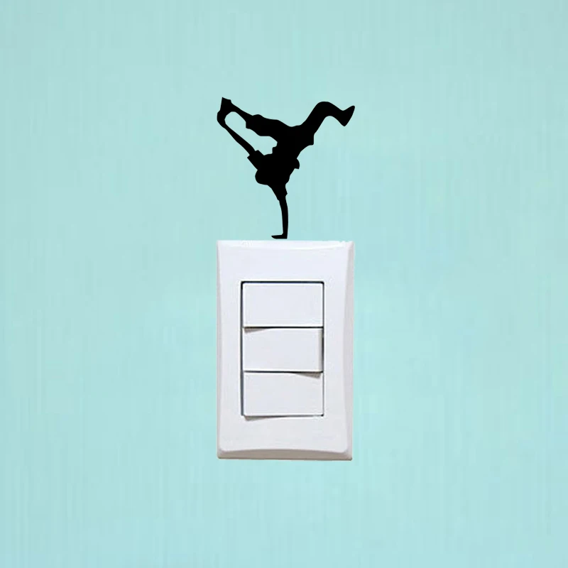 Модный декор для гостиной переключатель танцев на стену наклейки 5WS1216|sticker decal|switch