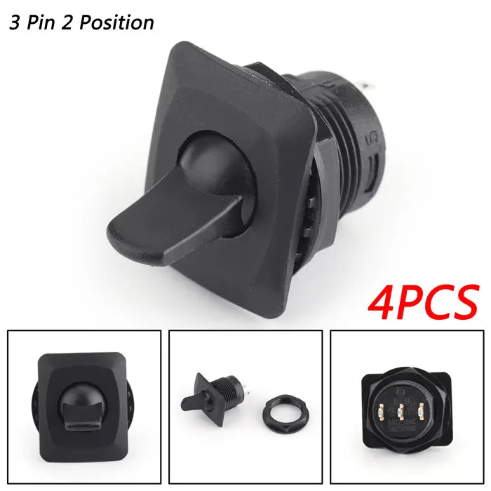 4PCS R13-402C Areyourshop 1/4 шт. тумблер 2/3/4/6 Pin 2/3 позиции 6A/125VAC 3A/250VAC 10A/125VAC 6A/250VAC переключатели разъемы - Цвет: 4PCS R13-402C