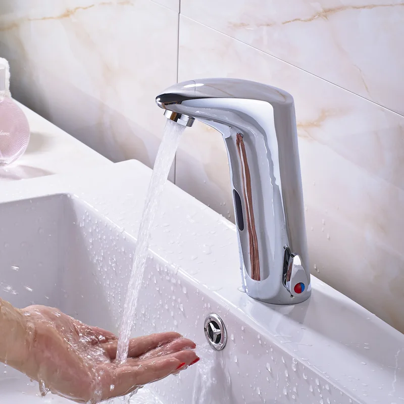 Кран сенсор Ванная Комната Автоматический Hands Touch Free водосберегающий Индуктивный