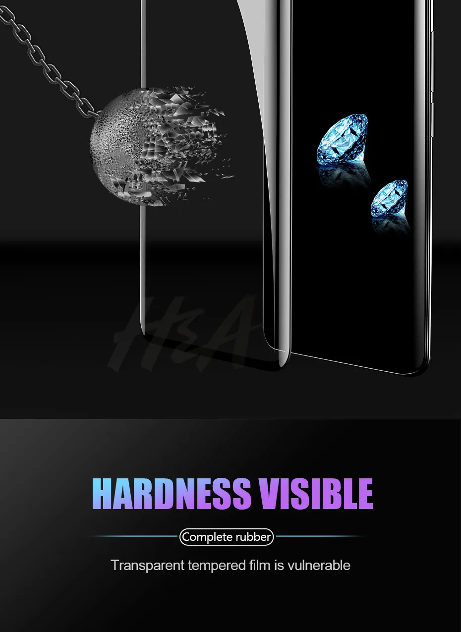Защитная пленка H& A 6D для samsung Galaxy S9 S8 Plus Note 9 8 из закаленного стекла на S9Plus S8Plus