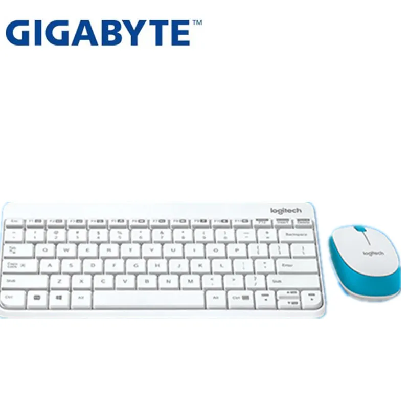 WHITE Logitech MK245 нано клавиатура Мышь комбо Эргономика клавиатуры и Мышь Водонепроницаемый Эргономика набор мини - Цвет: WHITE