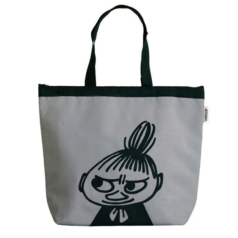 Moomin, милая хлопковая парусиновая сумка на плечо, темпераментная сумка на молнии для девочек