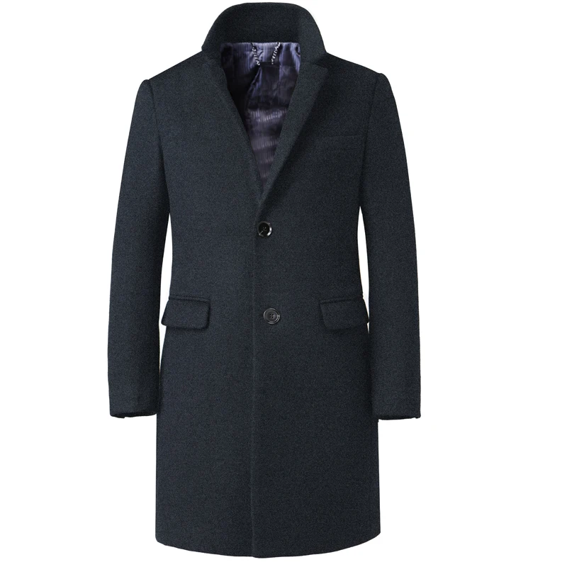 Мужское длинное шерстяное пальто Beckham тонкая ветровка на заказ|wool slim coat|male long coatwool
