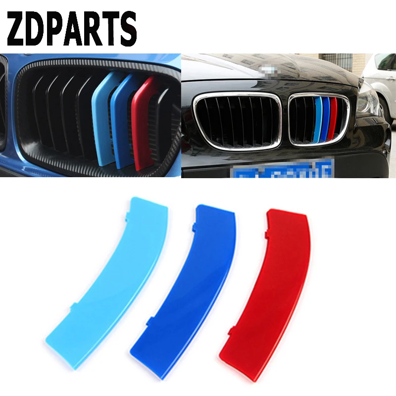 ZDPARTS 3pc Car Accessories Front Grille Trim Sport Strips Cover Stickers For BMW X1 F48 E84 X3 F25 X5 F15 E70 X4 F26 X6 E71 F16 |