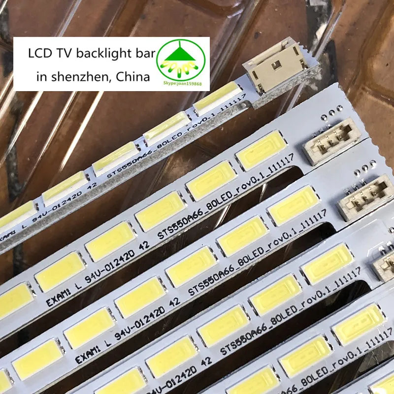 1 шт. новинка 100% Светодиодная лента Φ LTA550HQ20 LTA550HQ22 55x676 rev0.1 80 светодиоды s мм 3