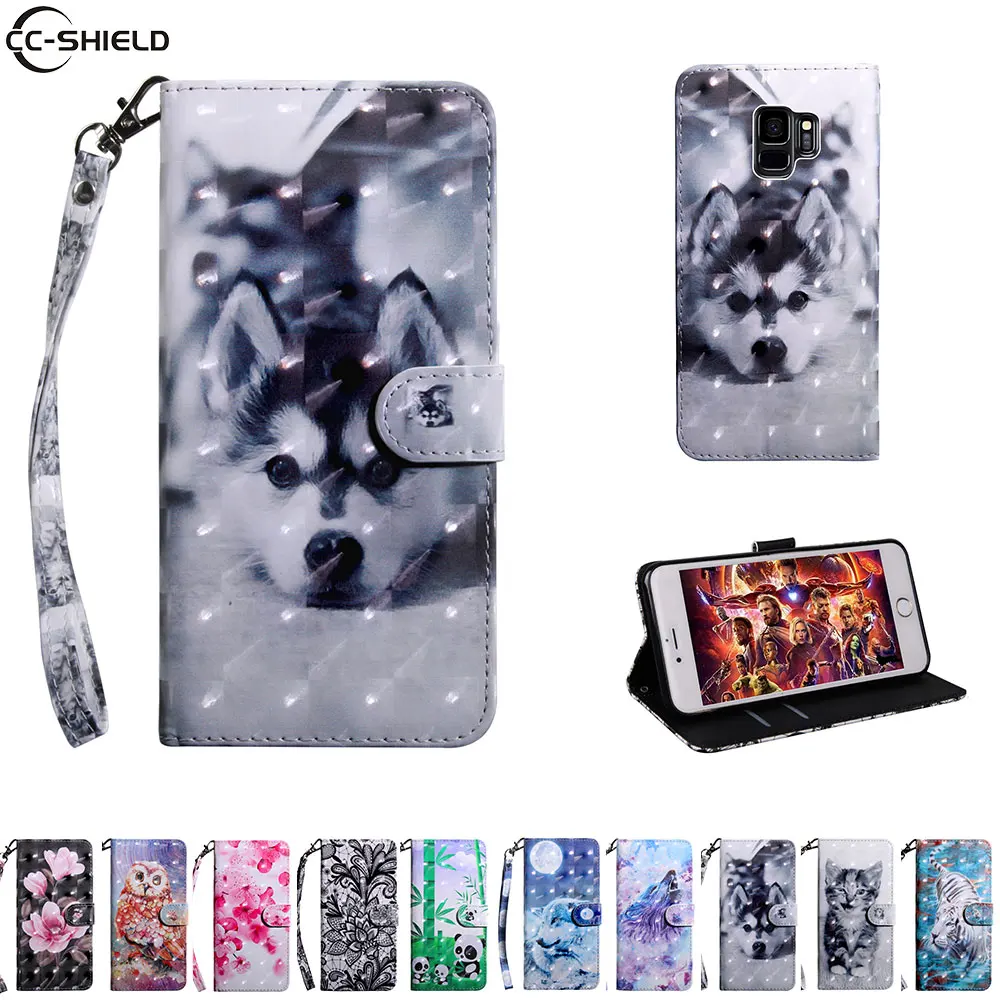 Флип кейс для Samsung Galaxy S9 S 9 9s Plus SM G965F/DS G965F чехол телефона кожаный мягкий кошелек