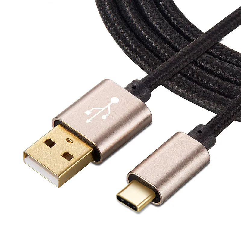 Кабель USB Type C для Samsung S8 Xiaomi Mi5 Huawei P10 P9 Nexus LG зарядный кабель Быстрая зарядка 2 м 3