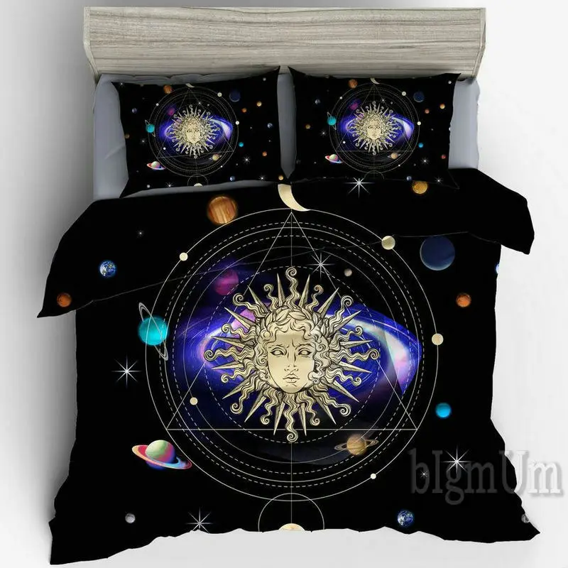 Комплект постельного белья с принтом 3 шт. | Дом и сад