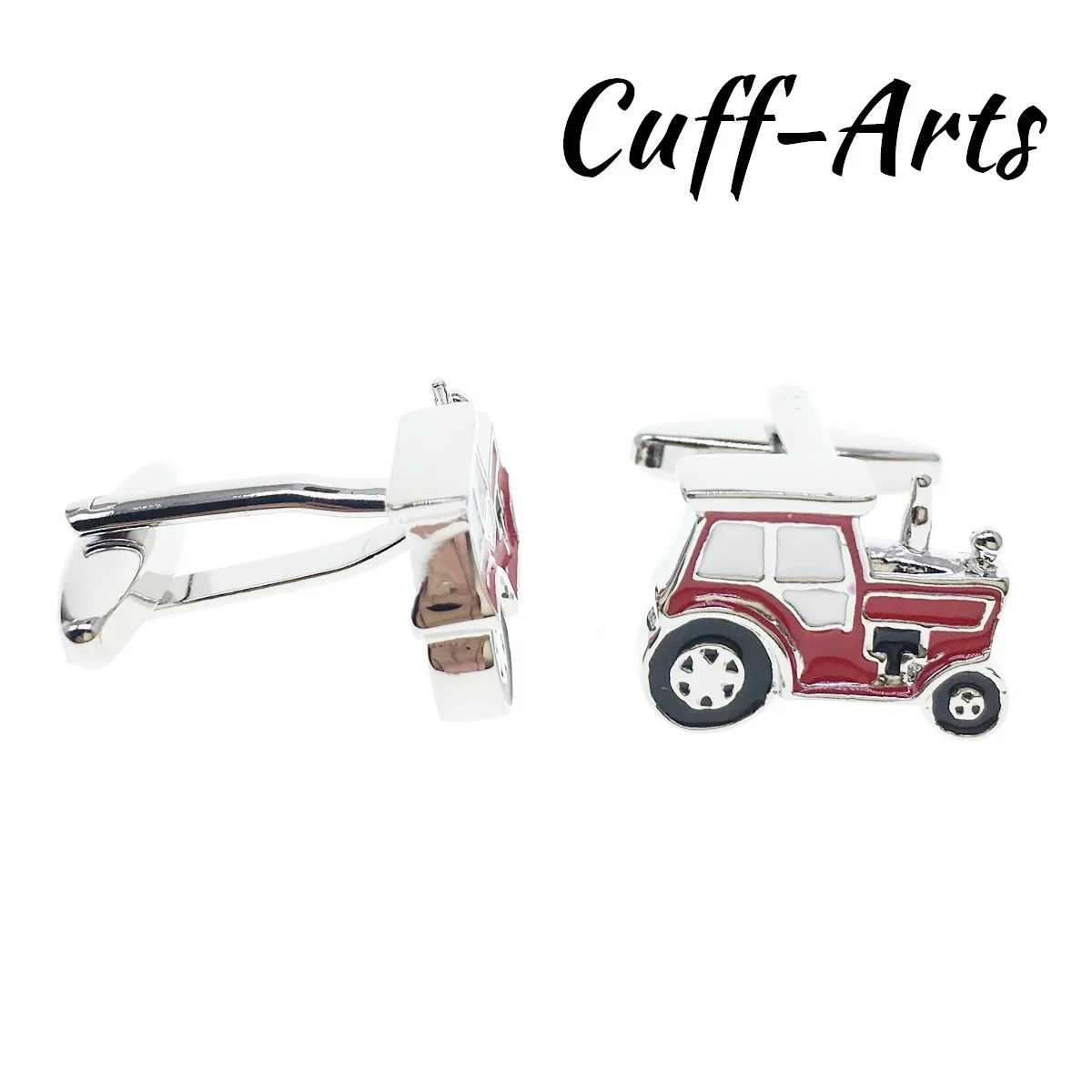 

Cufflinks for Mens Red Tractor Cufflinks Gifts for Men Gemelos Les Boutons De Manchette by Cuffarts C10383
