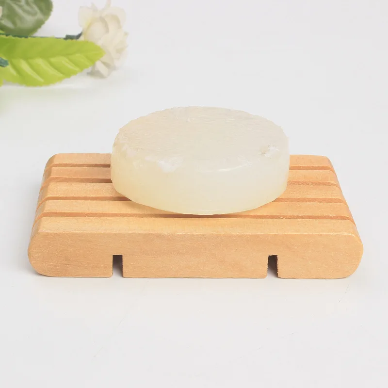 100pcs Natural Wooden Soap Tray Holder Rack Plate Box Container Dish Bathroom Accessories lin3853 | Дом и сад
