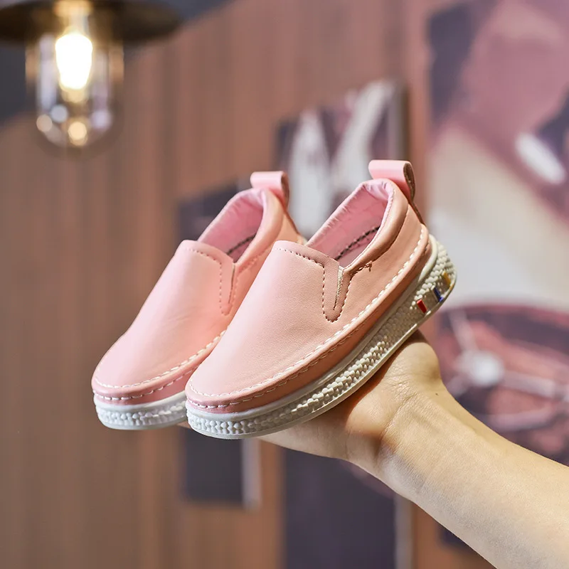 AFDSWG PU sneakers children white shoes for black boys pink girls running sport kids | Детская одежда и обувь