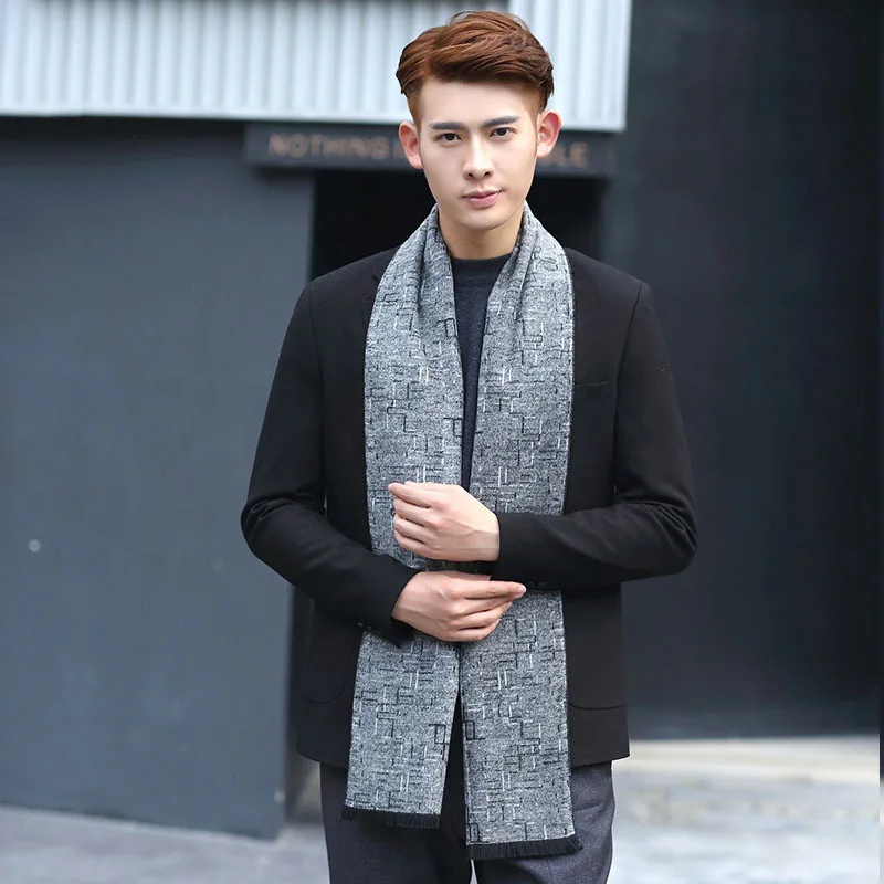 2018 искусственный кашемир теплый зимний Дизайнерский Модный клетчатый длинный