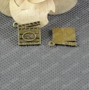 

100pcs/lot Zinc alloy bead Antique Bronze Plated 19*16MM Accordion Shape Charms Pendants Fit Jewelry Making DIY JHA2657