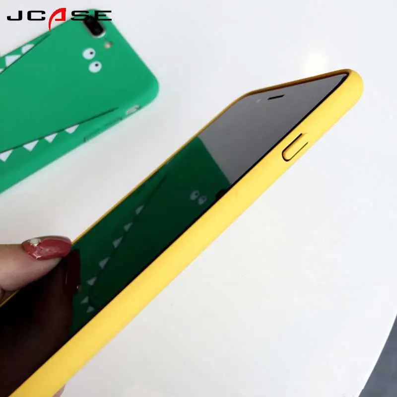 Чехол для Телефона iphone X 6 6s 6plus 7 7Plus с милыми растениями КАКТУСОМ животными