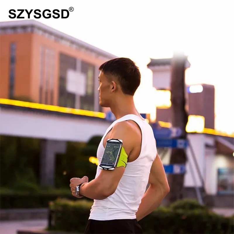 SZYSGSD Беговая сумка для телефона 180 Вращающийся чехол для телефона на руку держатель телефона для iPhone Водонепроницаемая универсальная сумка для телефона сумка