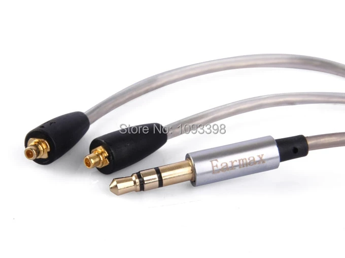 Обновленный серебристый аудиокабель с микрофоном для Westone B30 B50 W10 W20 W30 W40 W50 W60 W80 ES10