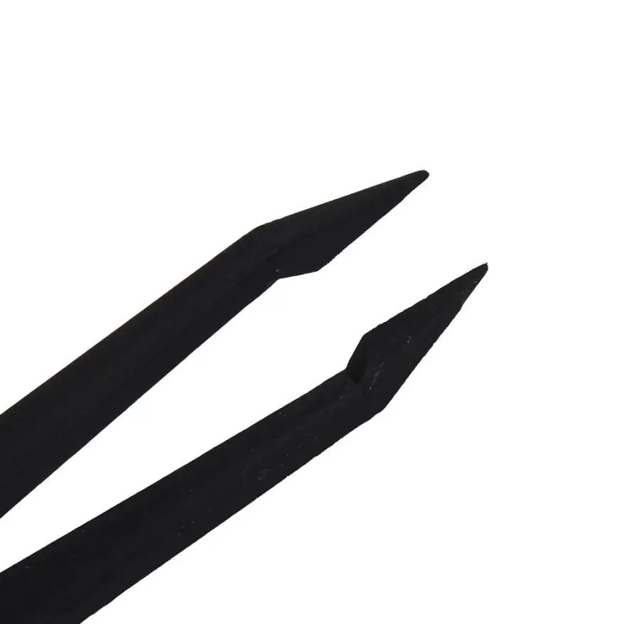 10 шт. набор пинцетов черные пластиковые антистатические термостойкие