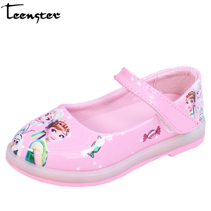 Подростковая обувь для маленьких девочек с рисунком из мультфильма Холодное