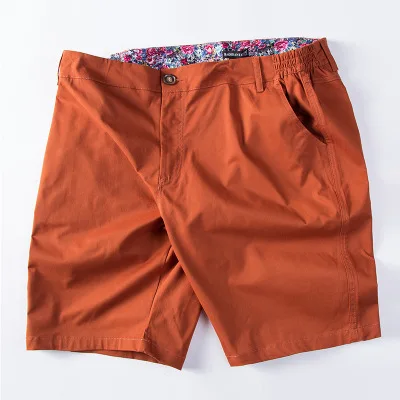 

2018 Summer Mens Big Size Cargo Shorts Plus Size 8XL Male Baggy Pure Color Short pants 100% Loose Skateboard shorts A60102