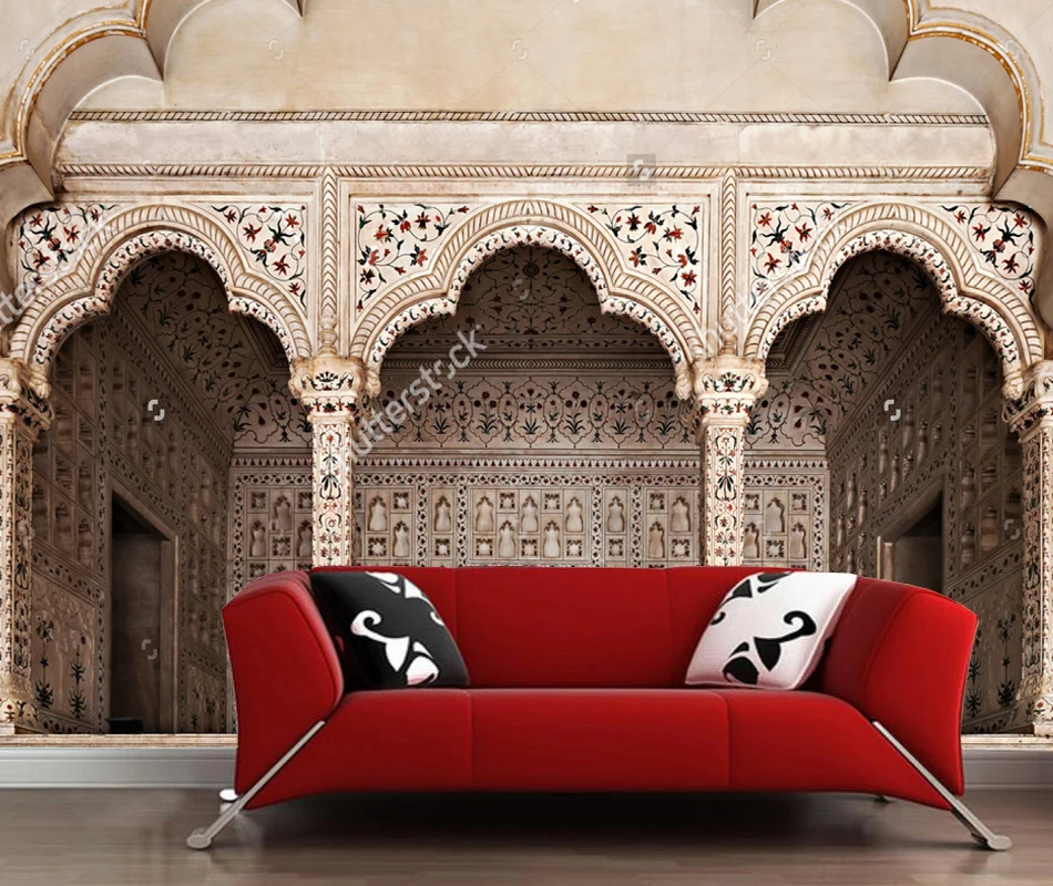 Пользовательские городской пейзаж обои много арок Агра фотообои для гостиной