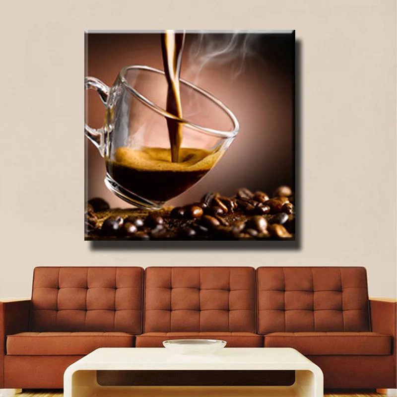 5D Diy Алмазная вышивка полная дрель квадратная натюрморт кофе Картина Вышивка