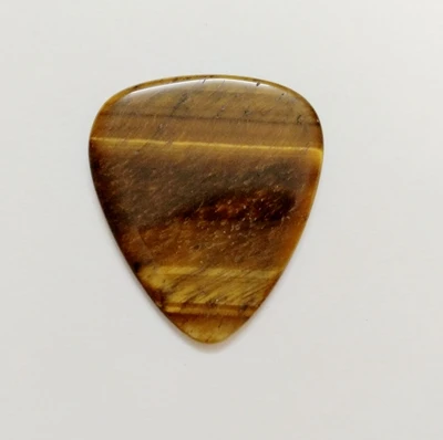 Tiger Eye Медиатор-медиатор в традиционном стиле "Круглый наконечник", Медиатор из натурального драгоценного камня, хрустальный шарик, медиатор для гитары, 1 шт - Цвет: Tiger Eye