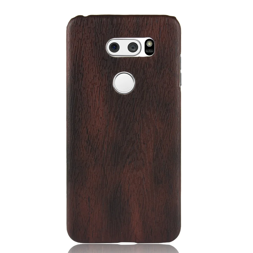 Чехол для LG V30 чехол жесткий из поликарбоната кожаный Ретро задняя крышка |