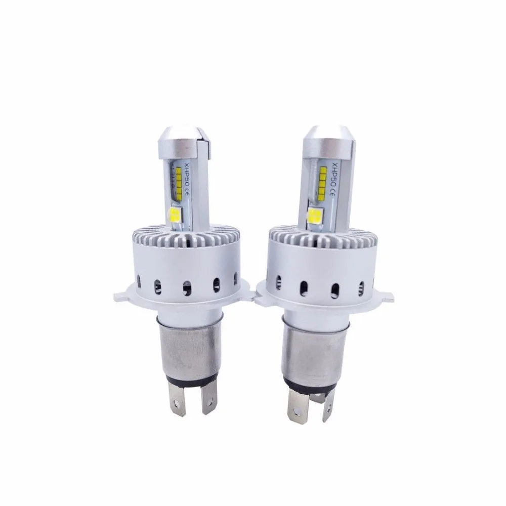 2 * High End CanBUS светодиодный авто лампы фар с чипом CREE XHP50 для H4 H7 H8 H9 H11 9006 9005 Hi Lo