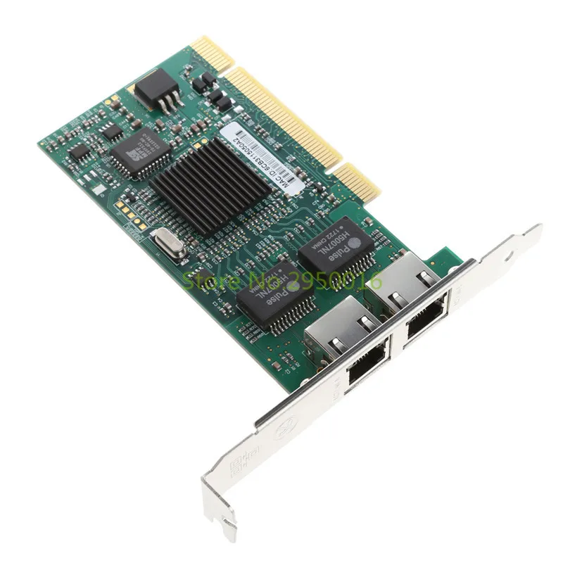 Сетевая карта Gigabit Dual PCI RJ45 Ethernet Lan 10/100/1000 Мбит/с для Intel 82546 высокое качество C26|network