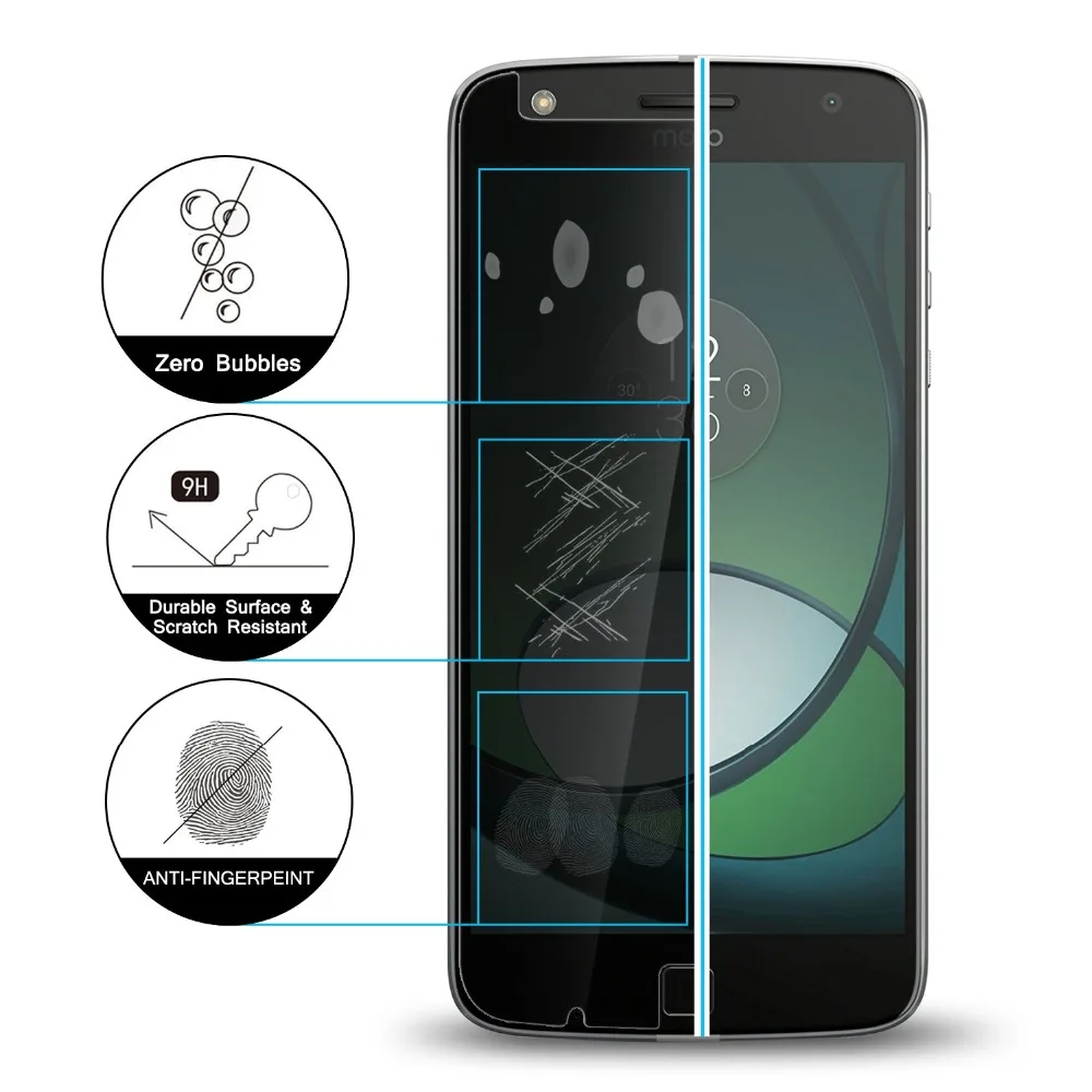 Закаленное стекло конфиденциальности для Motorola G3 G4 G5 G6 Z2 P30 Play Защита экрана Moto One